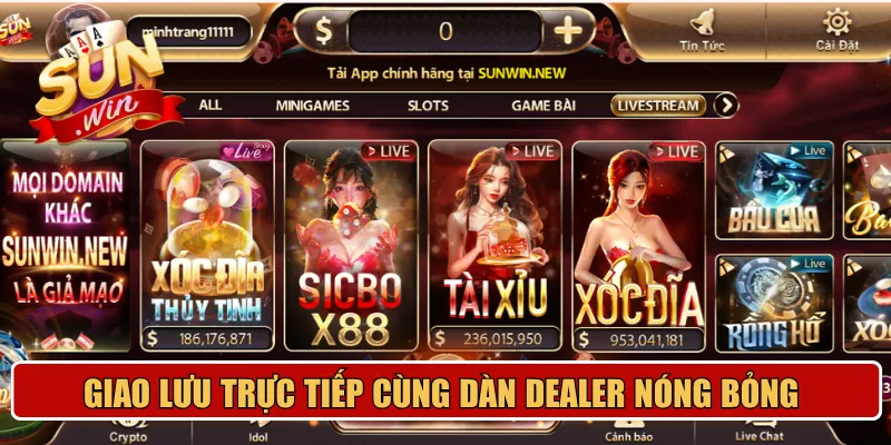 Giao lưu trực tiếp cùng dàn dealer nóng bỏng